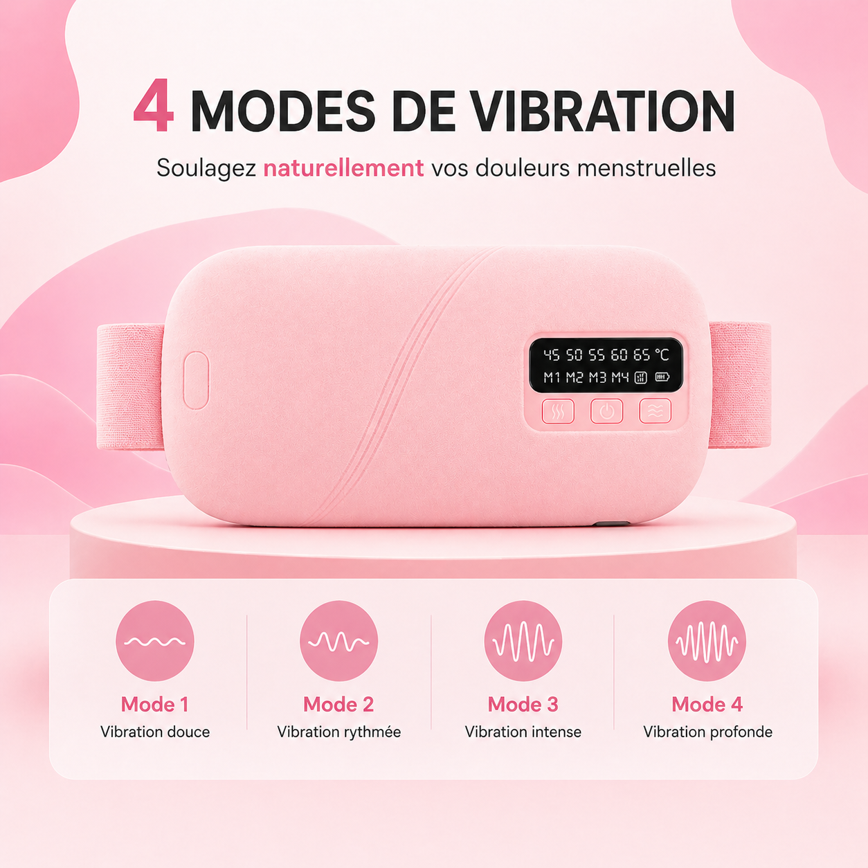 Ceinture chauffante menstruelle
